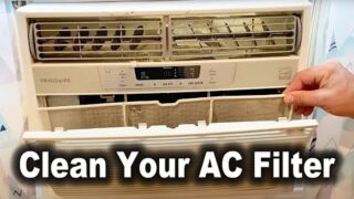 How to Clean Frigidaire Air Conditioner Filter | Model FRA105BU1 10,000 BTU